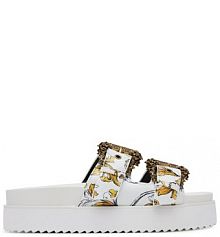 Klapki Versace Jeans Couture białe damskie 