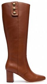 Kozaki na obcasie LAUREN RALPH LAUREN brązowe 