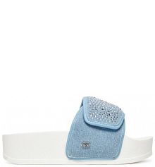 Klapki Liu Jo niebieskie damskie 