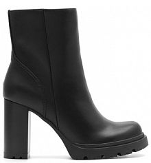 Botki na słupku Clara Barson czarne 