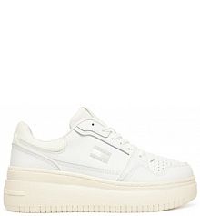 Sneakersy Tommy Jeans écru damskie 