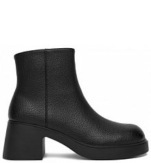 Botki na słupku JENNY czarne 