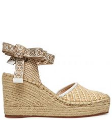 Espadryle Coccinelle beżowe damskie 