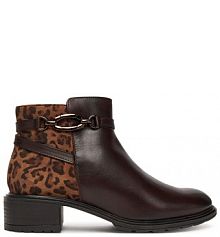 Botki na słupku Ara brązowe 