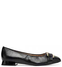 Baleriny Caprice czarne damskie 