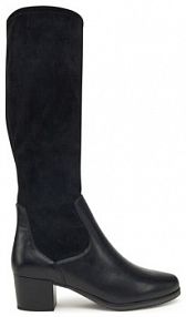 Kozaki na obcasie Caprice czarne 