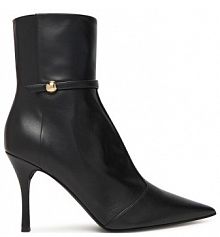 Botki na szpilce Furla czarne 