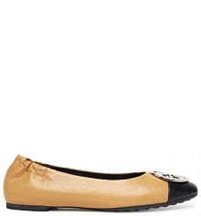 Baleriny Tory Burch beżowe damskie 