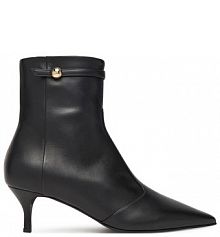 Botki na szpilce Furla czarne 