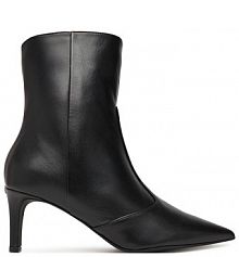 Botki na szpilce Furla czarne 