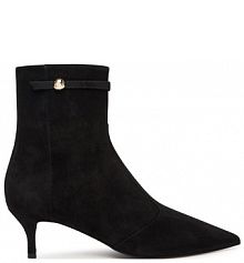 Botki na szpilce Furla czarne 