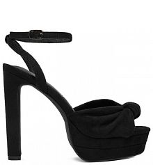 Sandały na słupku DeeZee czarne 