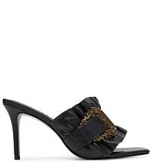 Klapki Versace Jeans Couture czarne damskie 