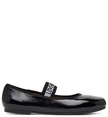 Baleriny LOVE MOSCHINO czarne damskie 