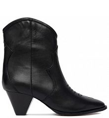 Botki na słupku Badura czarne 