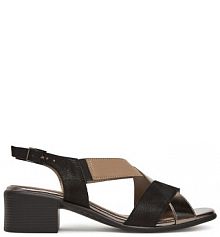 Sandały na słupku Lasocki czarne 