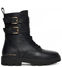 Botki Tommy Hilfiger czarne damskie 