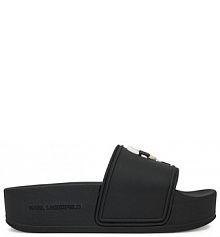 Klapki KARL LAGERFELD czarne damskie 