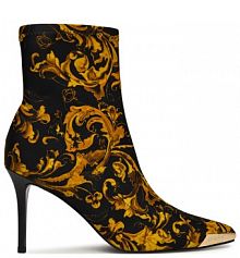 Botki na szpilce Versace Jeans Couture czarne 