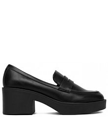 Półbuty na obcasie JENNY czarne damskie 