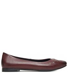 Baleriny Lasocki bordowy damskie 