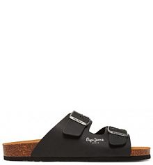 Klapki Pepe Jeans czarne męskie 