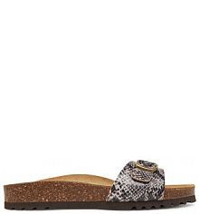 Klapki Scholl brązowe damskie 