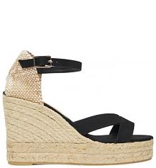 Espadryle Castañer czarne damskie 