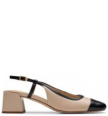 Sandały na słupku Clarks beżowe 