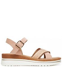 Sandały na koturnie Clara Barson różowe 