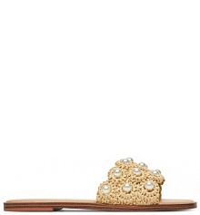 Klapki Aldo beżowe damskie 