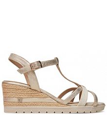 Espadryle s.Oliver złote damskie 