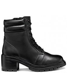 Botki na słupku Geox czarne 