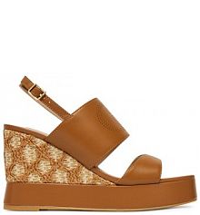 Sandały na koturnie Liu Jo brązowe 