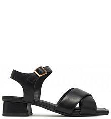 Sandały na słupku Clarks czarne 