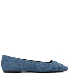 Baleriny DKNY niebieskie damskie 