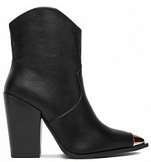 Botki na słupku DeeZee czarne 