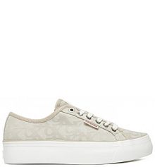 Sneakersy Calvin Klein Jeans beżowe damskie 