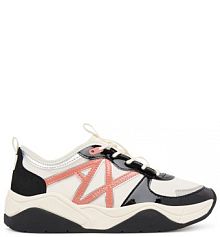 Sneakersy Armani Exchange écru damskie 