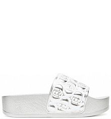 Klapki Liu Jo srebrne damskie 