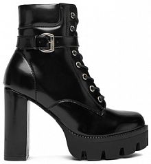 Botki na słupku DeeZee czarne 