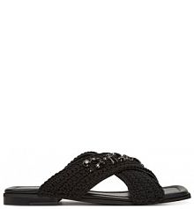 Klapki Inuikii czarne damskie 