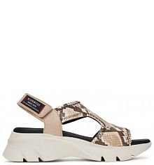 Sandały na koturnie Hispanitas brązowe 