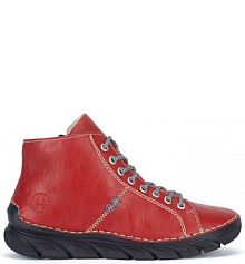 Botki Rieker czerwone damskie 