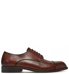 Półbuty wizytowe BOSS brązowe męskie 