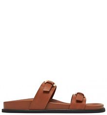 Klapki JENNY brązowe damskie 