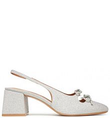 Sandały na słupku Call It Spring srebrne 