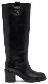 Kozaki na obcasie TWINSET czarne 