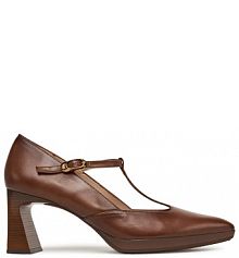 Półbuty na obcasie Hispanitas brązowe damskie 