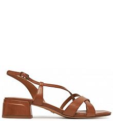 Sandały na słupku Tamaris brązowe 